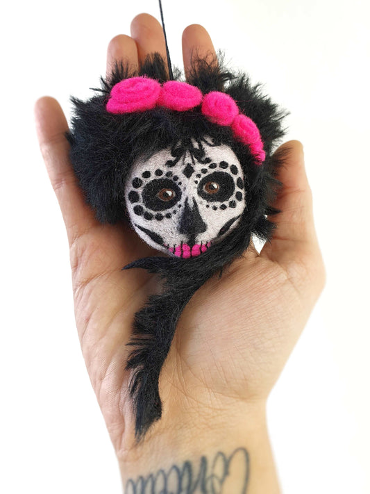 Santa Muerte Hanging Ornament